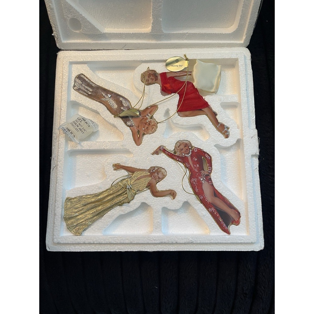 10th Issue Set Marilyn Monroe Bradford Exchange Porcelain Ornament Set of 4 (#3)
